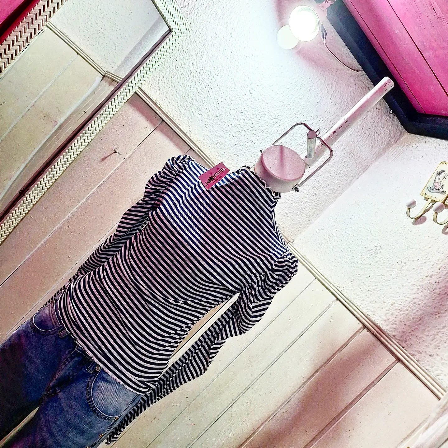 Campera Denim con Corderito en Cuello - Sophie Indumentaria